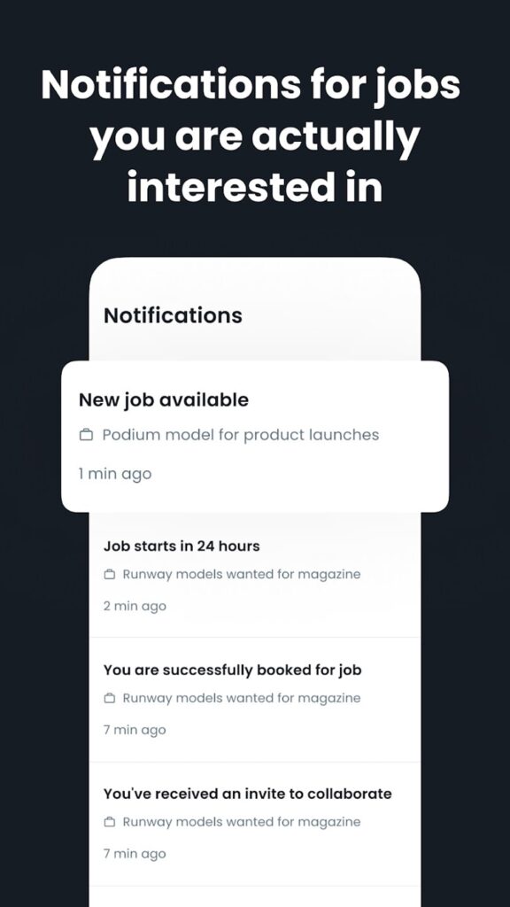 Receive job notifications on Zodel